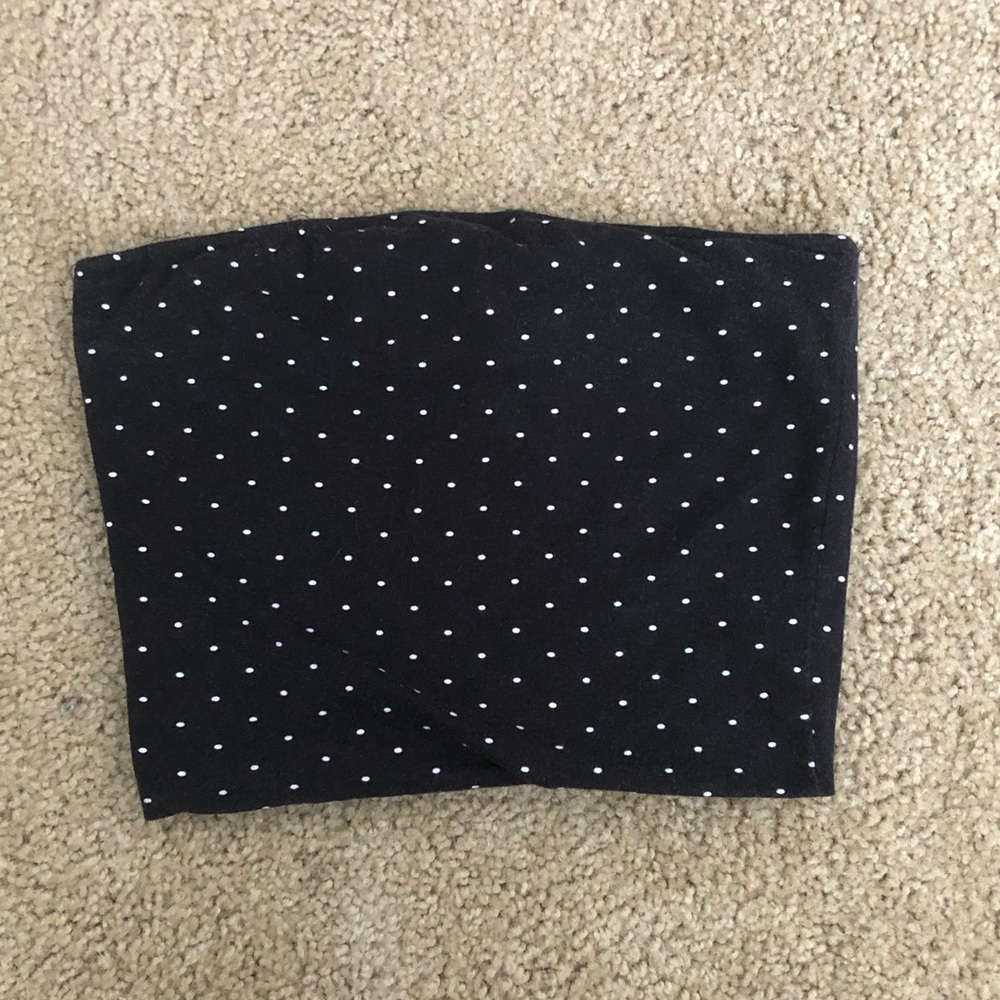Polka dot tube top